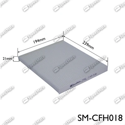 Filtre, air de l'habitacle SpeedMate SM-CFH018