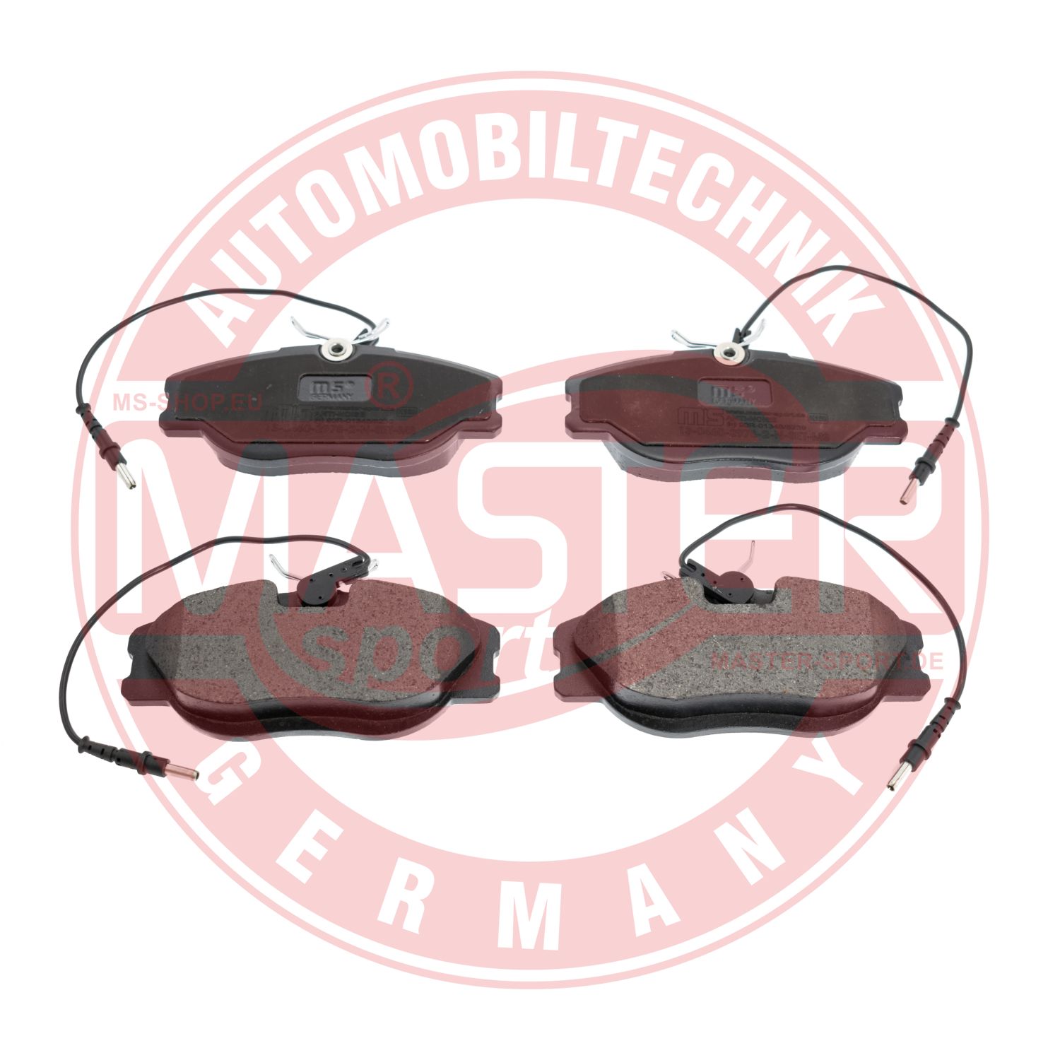 Kit de plaquettes de frein, frein à disque MASTER-SPORT GERMANY 13046029782N-SET-MS