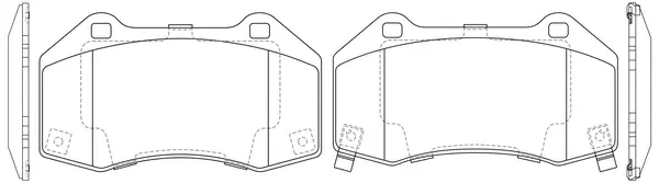 Kit de plaquettes de frein, frein à disque SB BP34005