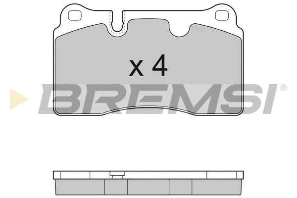 Kit de plaquettes de frein, frein à disque BREMSI BP3289