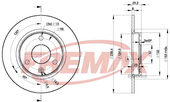 Disque de frein FREMAX BD-7199