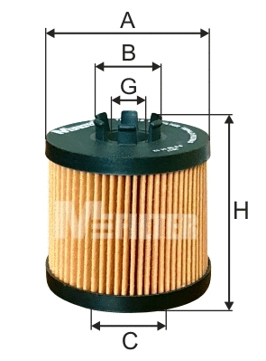 Filtre à huile MFILTER TE 4016