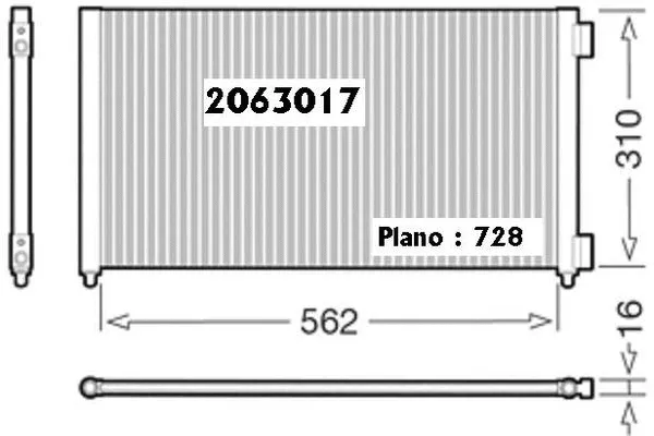 Condenseur, climatisation ORDONEZ 2063017