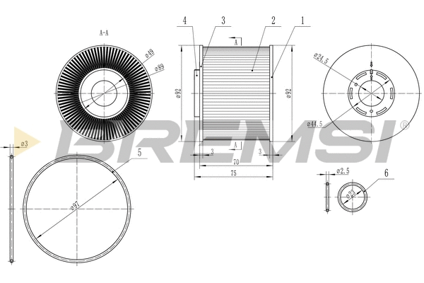 Filtre à carburant BREMSI FE0343