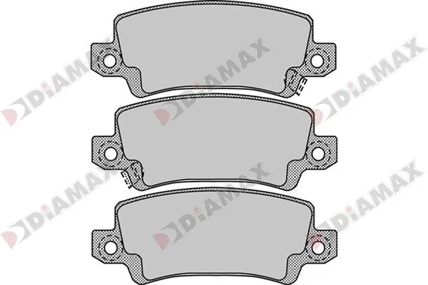 Kit de plaquettes de frein, frein à disque DIAMAX N09749
