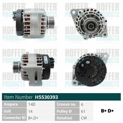 Alternateur HOFFER H5530393