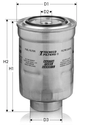 Filtre à carburant TECNECO FILTERS GS8052