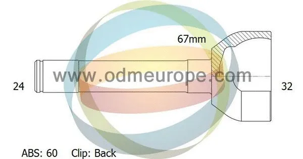 Jeu de joints, arbre de transmission 4X4 ESTANFI EST-12-271699