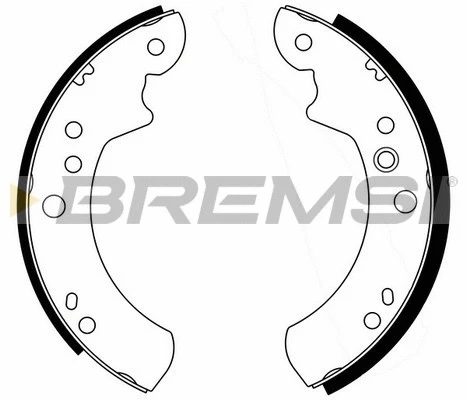 Jeu de mâchoires de frein BREMSI GF0220-1