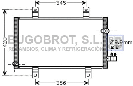 Condenseur, climatisation BUGOBROT 62-MZ5209