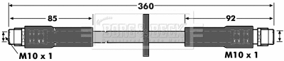 Flexible de frein BORG & BECK BBH6920