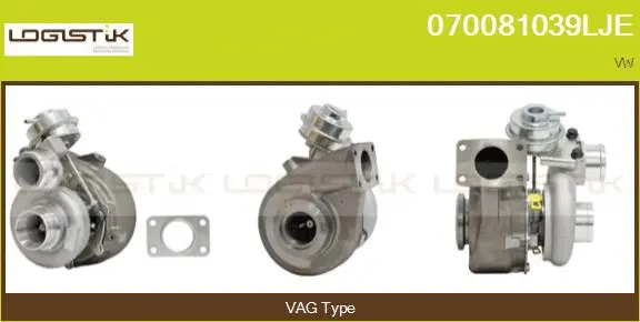 Turbocompresseur, suralimentation LGK 070081039LJE