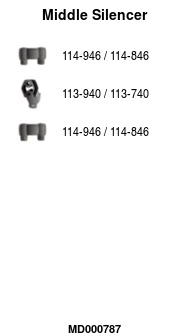 Silencieux central FA1 MD000787