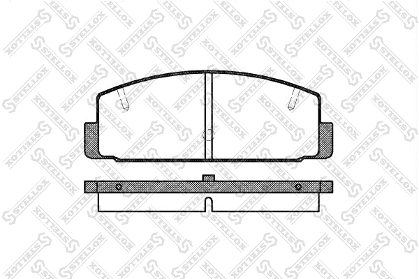 Kit de plaquettes de frein, frein à disque STELLOX 190 020-SX