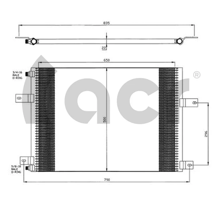 Condenseur, climatisation ACR 300630