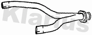 Tuyau d'échappement KLARIUS 130086