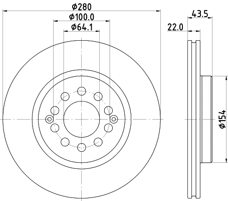 Disque de frein MINTEX MDC3158C