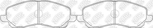 Kit de plaquettes de frein, frein à disque NiBK PN3469