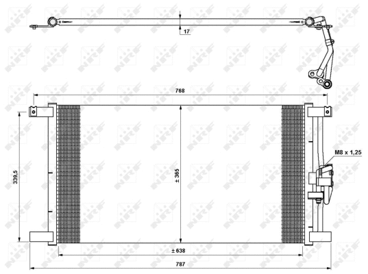 Condenseur, climatisation NRF 35640