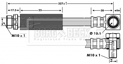 Flexible de frein BORG & BECK BBH6737