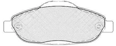 Kit de plaquettes de frein, frein à disque FIT FP2334