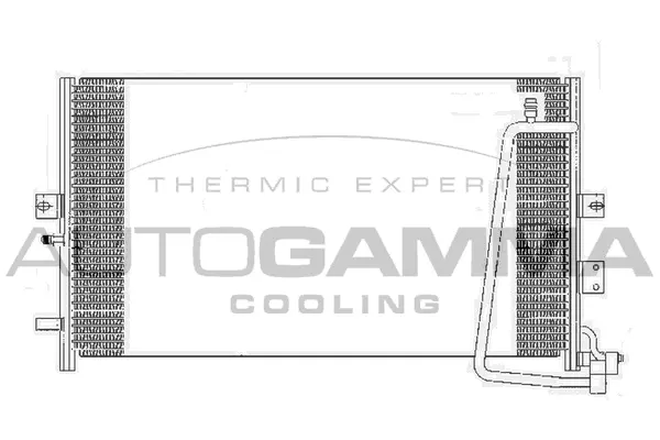 Condenseur, climatisation AUTOGAMMA 107141