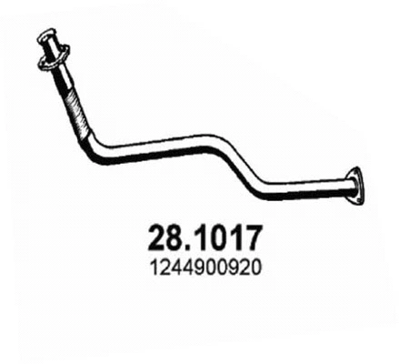 Tuyau d'échappement ASSO 28.1017