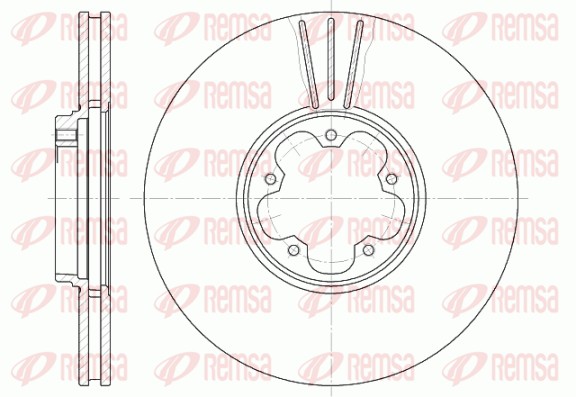 Disque de frein REMSA 6608.10
