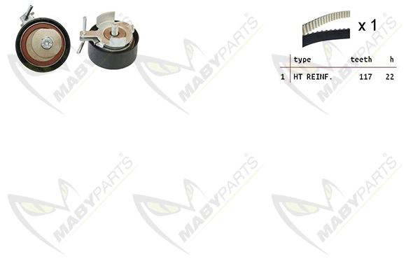 Kit de courroie crantée MABYPARTS OBK010350