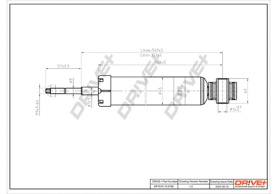 Amortisseur Dr!ve+ DP1610.10.0106
