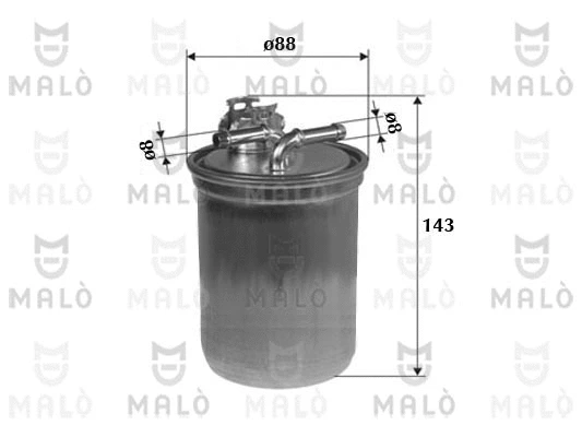 Filtre à carburant AKRON-MALÒ 1520094