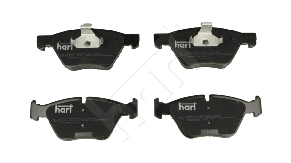 Kit de plaquettes de frein, frein à disque HART 222 411