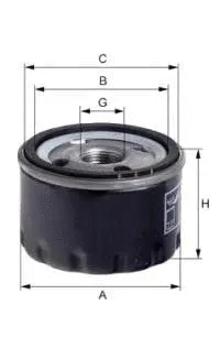 Filtre à huile UNIFLUX FILTERS XO78
