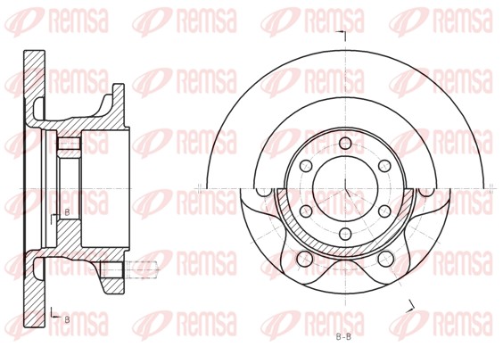 Disque de frein REMSA 61308.00