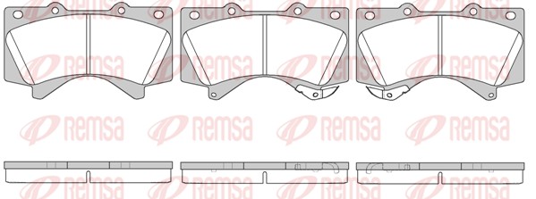 Kit de plaquettes de frein, frein à disque REMSA 1271.02