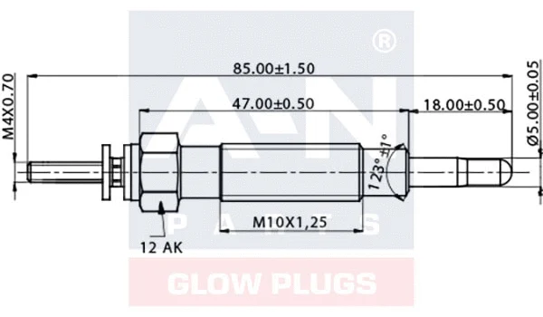 Bougie de préchauffage A-N PARTS A-N053511