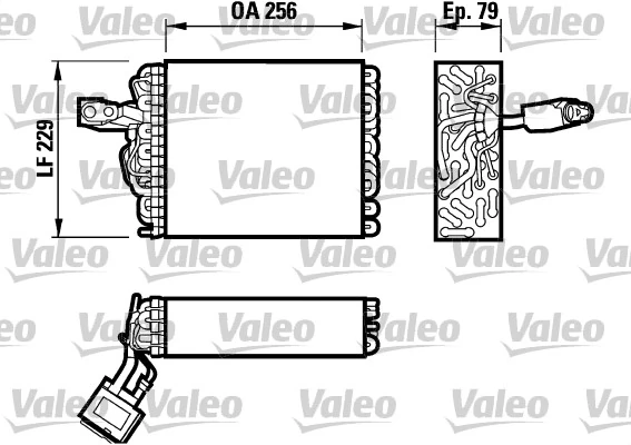 Évaporateur climatisation VALEO 817032