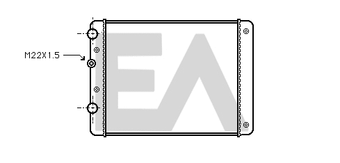 Radiateur, refroidissement du moteur EACLIMA 31R77043