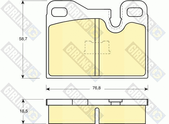 Kit de plaquettes de frein, frein à disque GIRLING 6103102