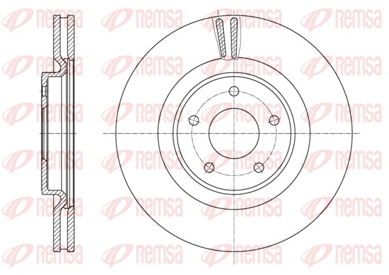 Disque de frein REMSA 61622.10