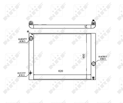 Radiateur, refroidissement du moteur NRF 53724