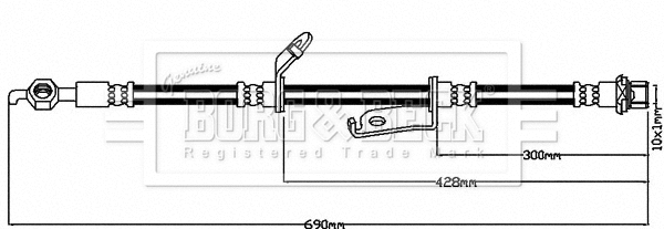 Flexible de frein BORG & BECK BBH7945