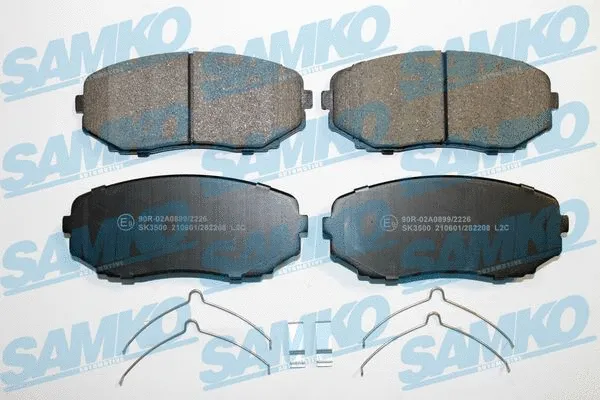 Kit de plaquettes de frein, frein à disque SAMKO 5SP2208