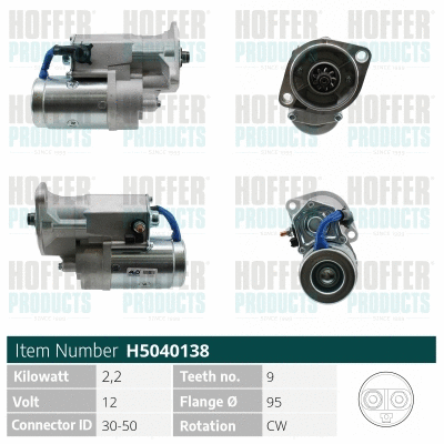 Démarreur HOFFER H5040138