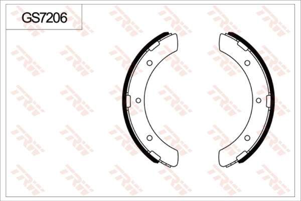 Jeu de mâchoires de frein TRW GS7206