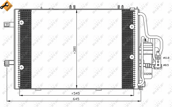 Condenseur, climatisation NRF 35530