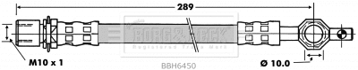 Flexible de frein BORG & BECK BBH6450
