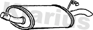 Silencieux arrière KLARIUS 210075