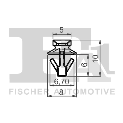 Clip, enjoliveur FA1 74-40002.10