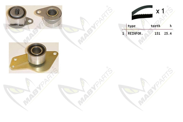 Kit de courroie crantée MABYPARTS OBK010136